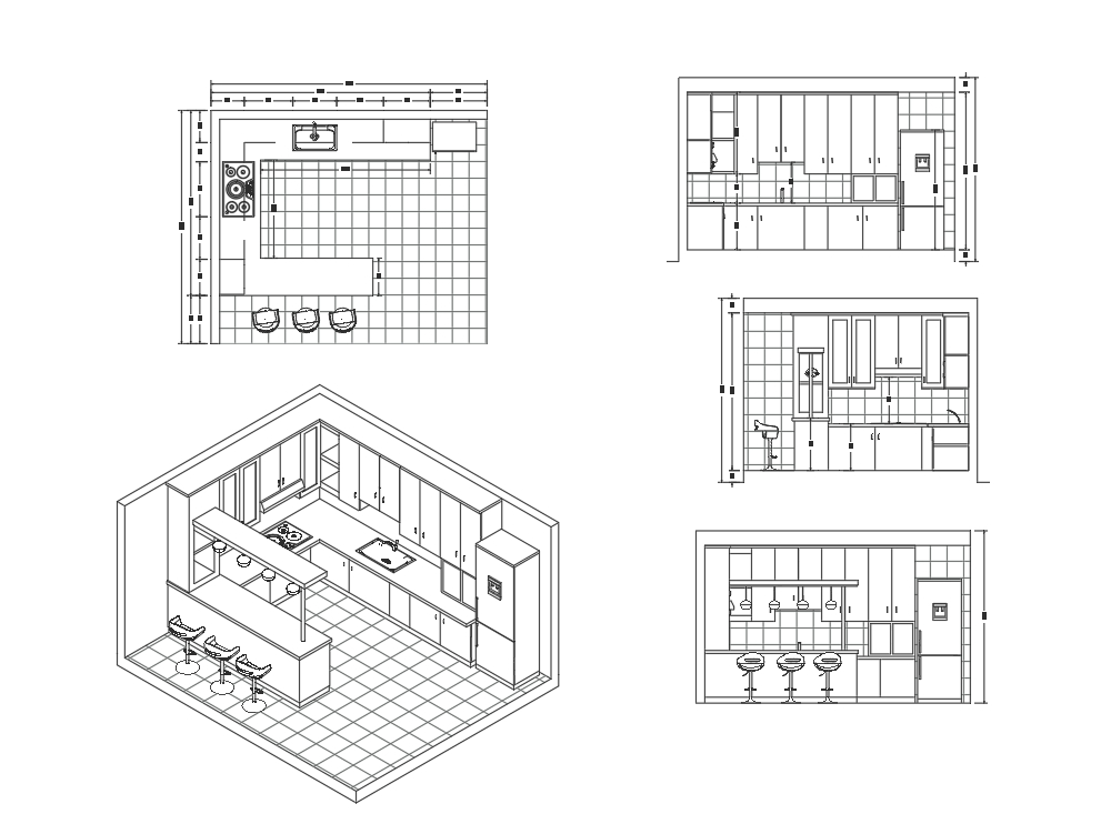 Kitchen plan (detail plan 1/20)