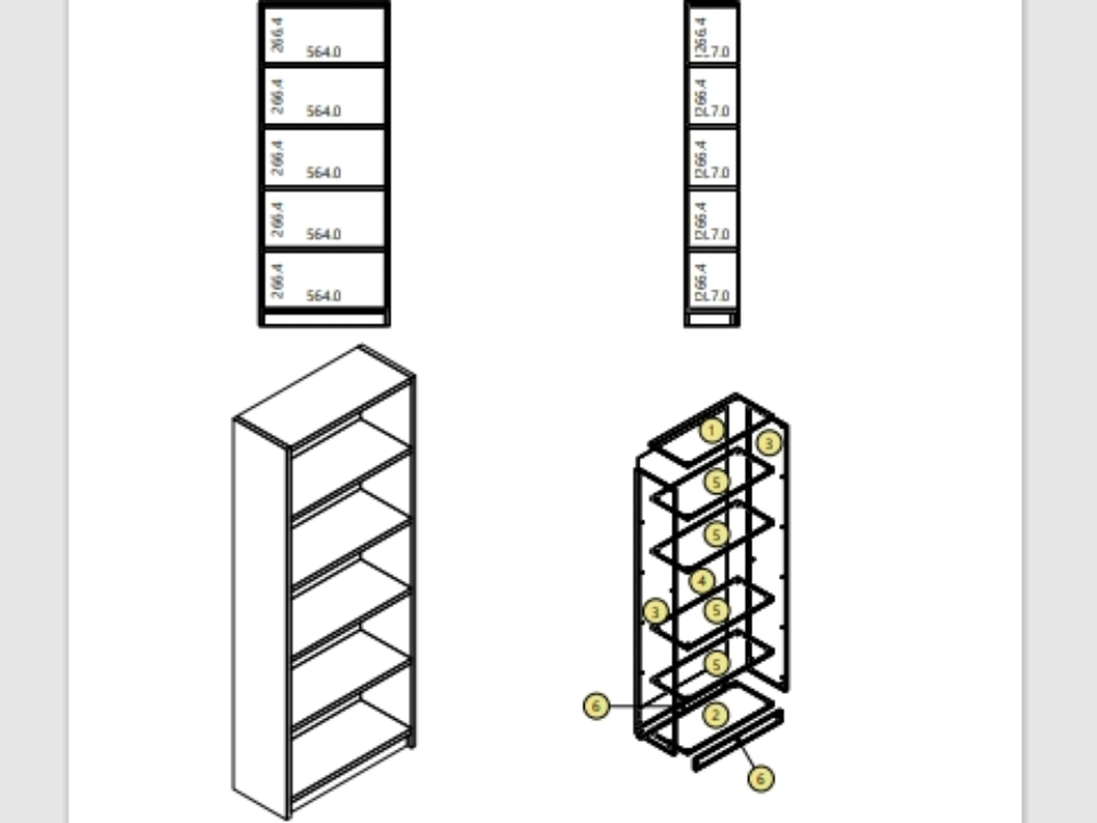 Construction guide for melamine bookcase