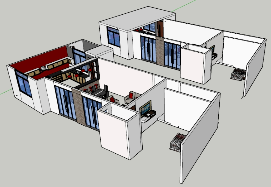 Modellierung der Küchenentwicklung für Einfamilienhäuser