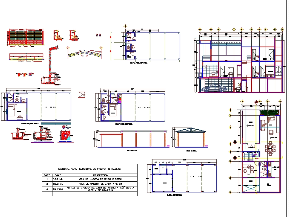Architectural plan of palapa flo
