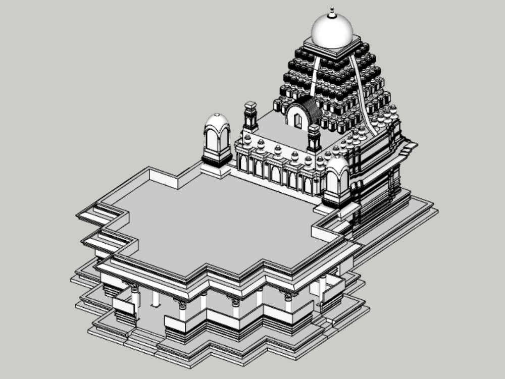 Historische indische Tempel: in Indien.