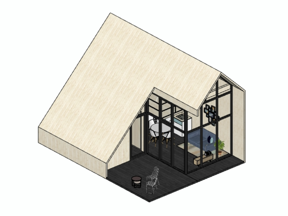 Moderne Dachgeschosswohnung mit Satteldach