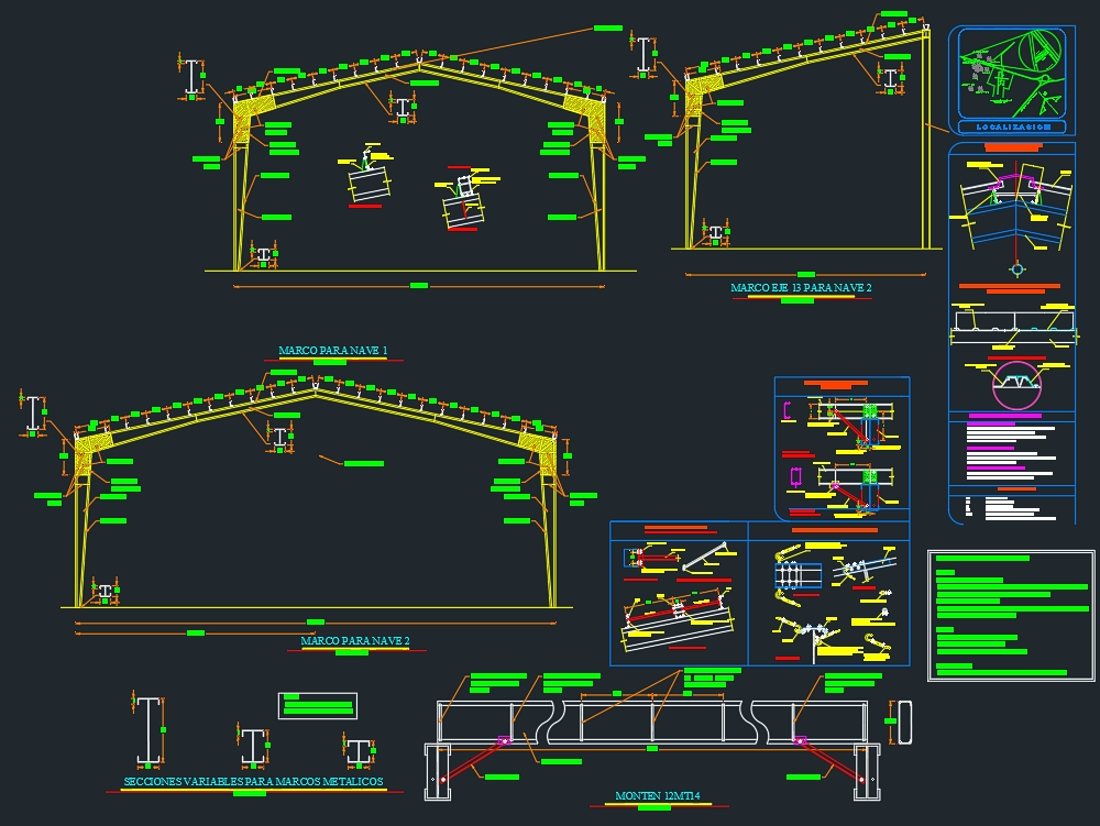Structural steel design of industrial warehouse