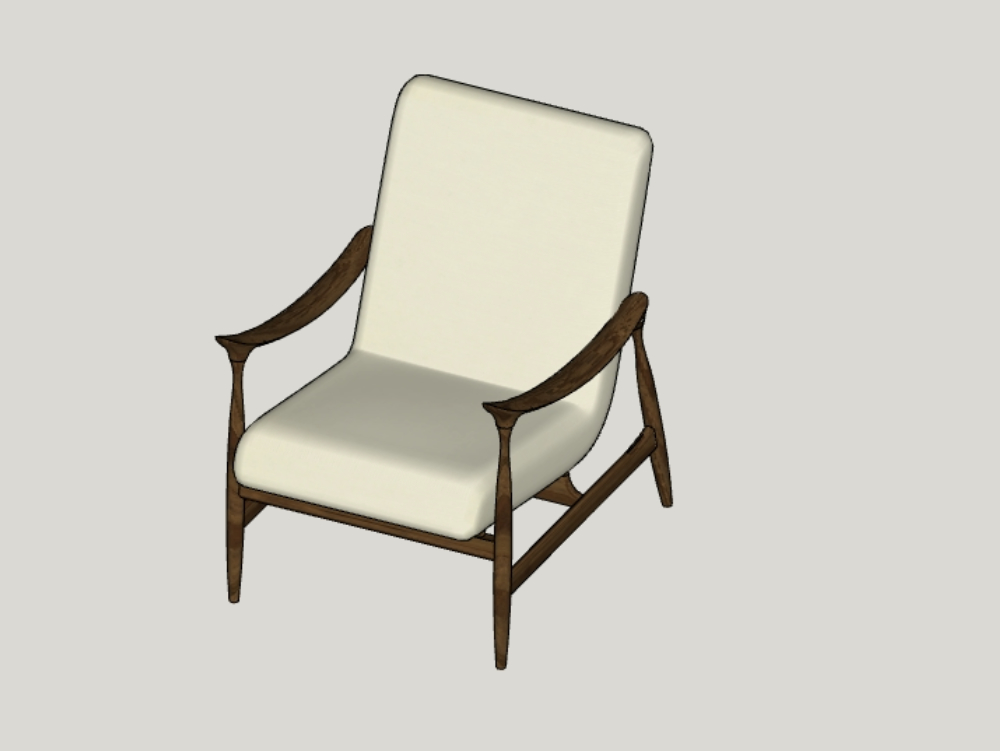 Modern office chair 3d for sketchup