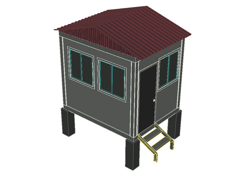 Control checkpoint module for mining camp.