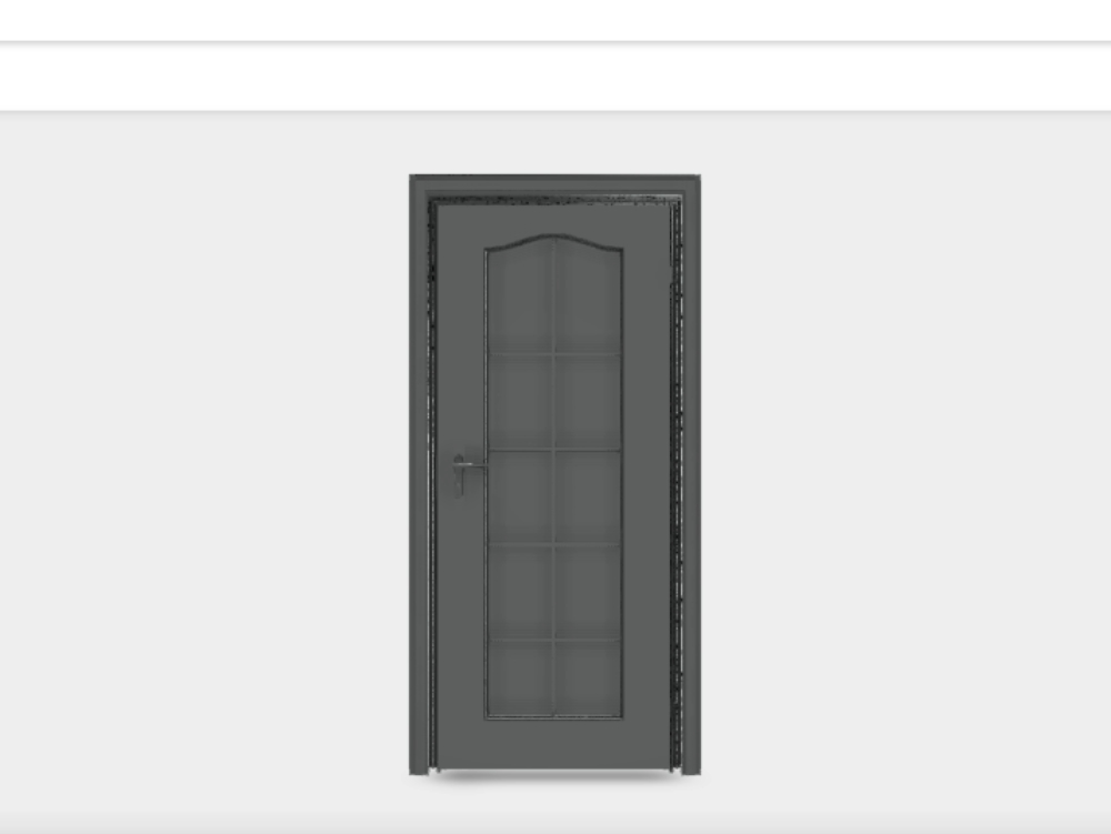Puerta de interior hecha en 3ds para apartamento