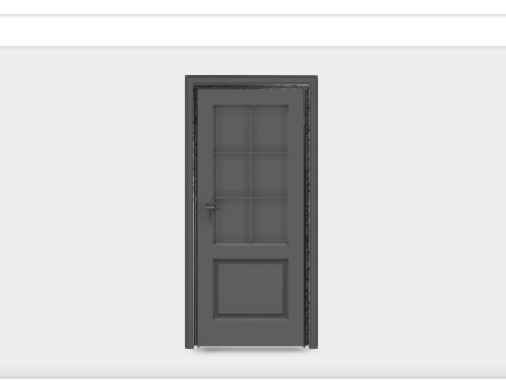 Indoor door made in 3ds for apartment