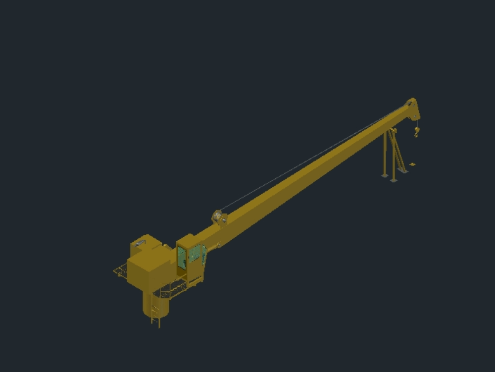 Nautilus crane with pedestal (crane boom)