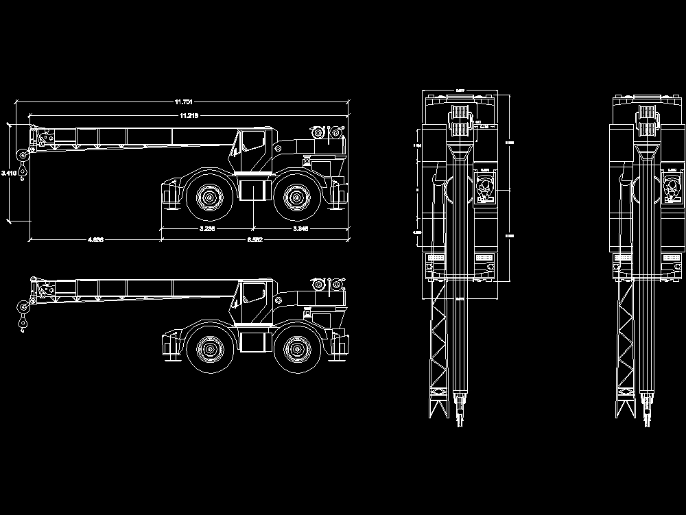 Hydraulic crane model rt 28 of 28 tons