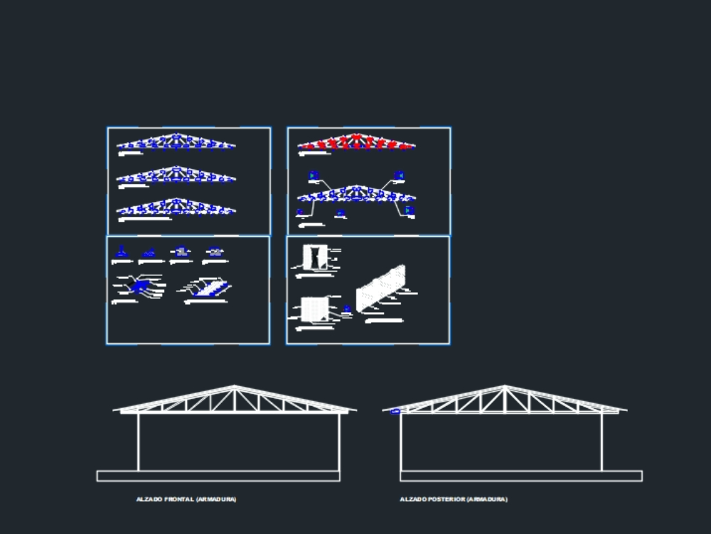 Structural plan of industrial warehouse