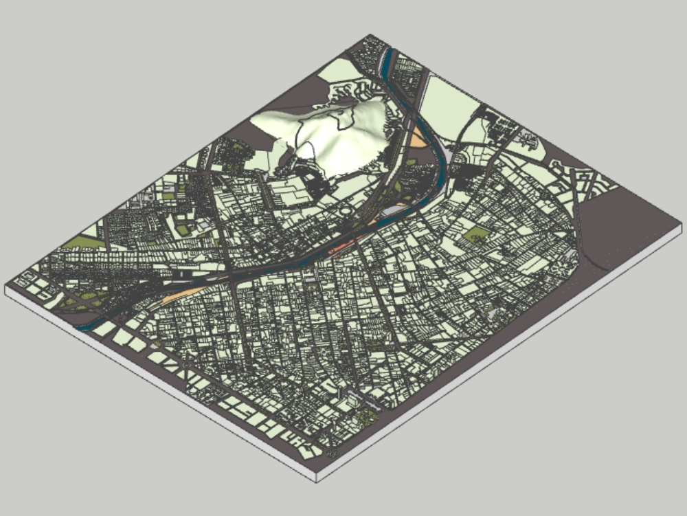 3d historic center of lima and rimac.