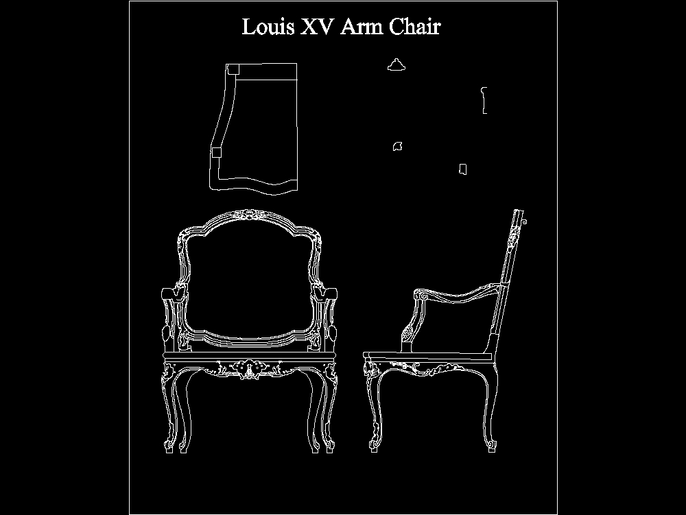 Louis xv arm chair 18th-century  french