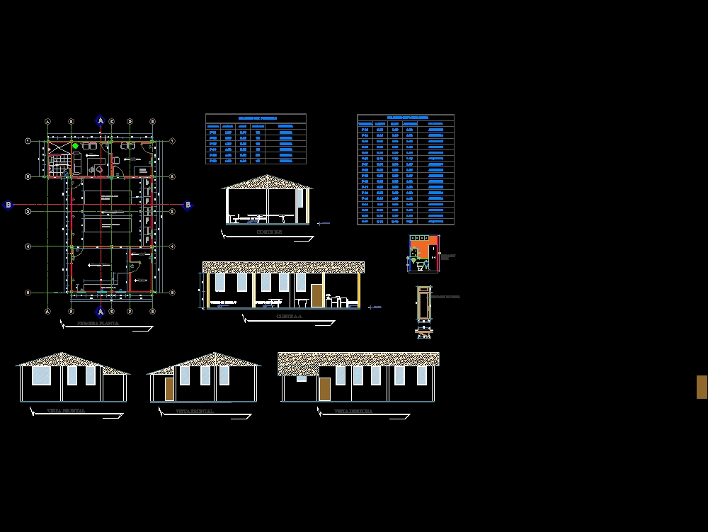Plan of a laboratory