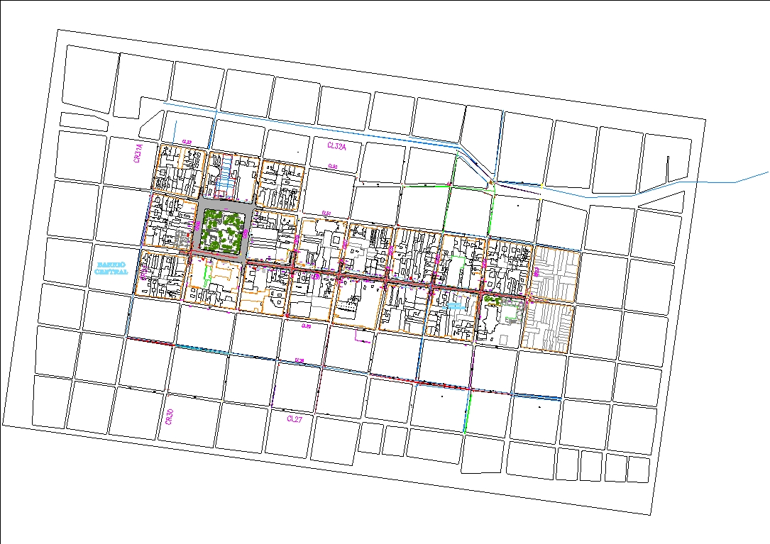 Plano urbano municipio de palmira colombia