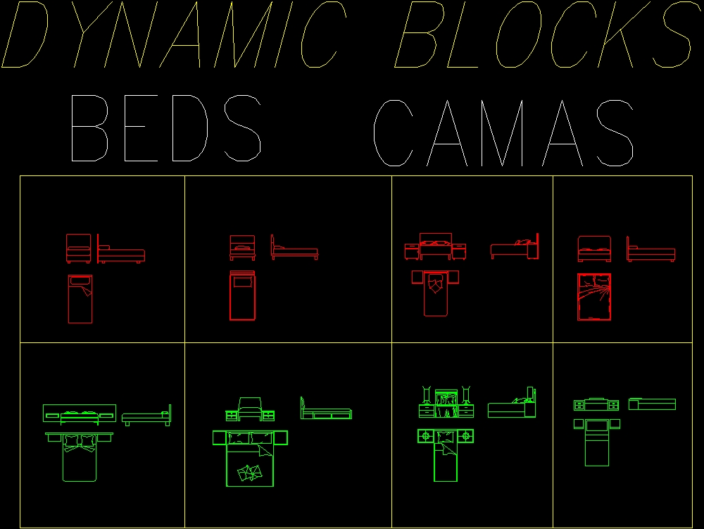 Beds blocks assorted dynamic beds