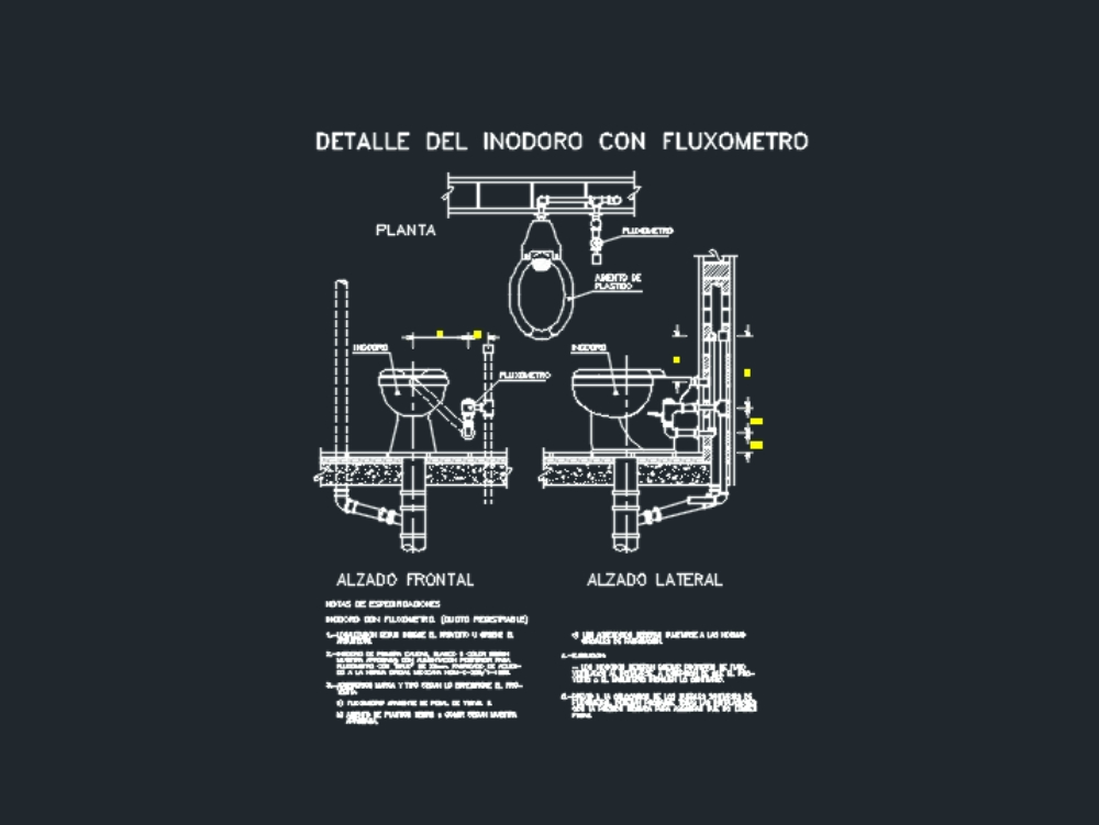 Flushometer detail