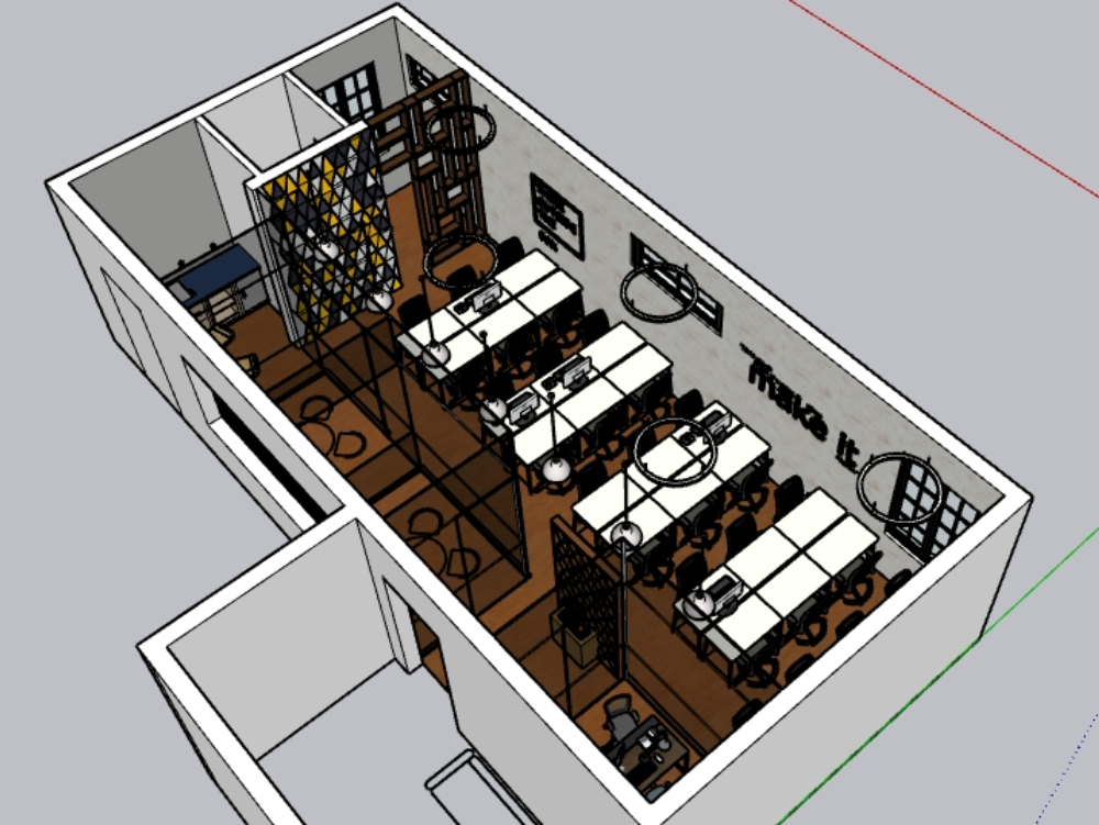 Small IT office - 3d