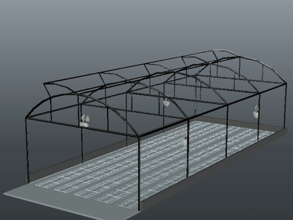 Double planting greenhouse with skylight