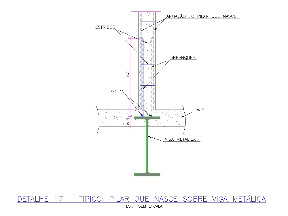 Metal and reinforced concrete connections
