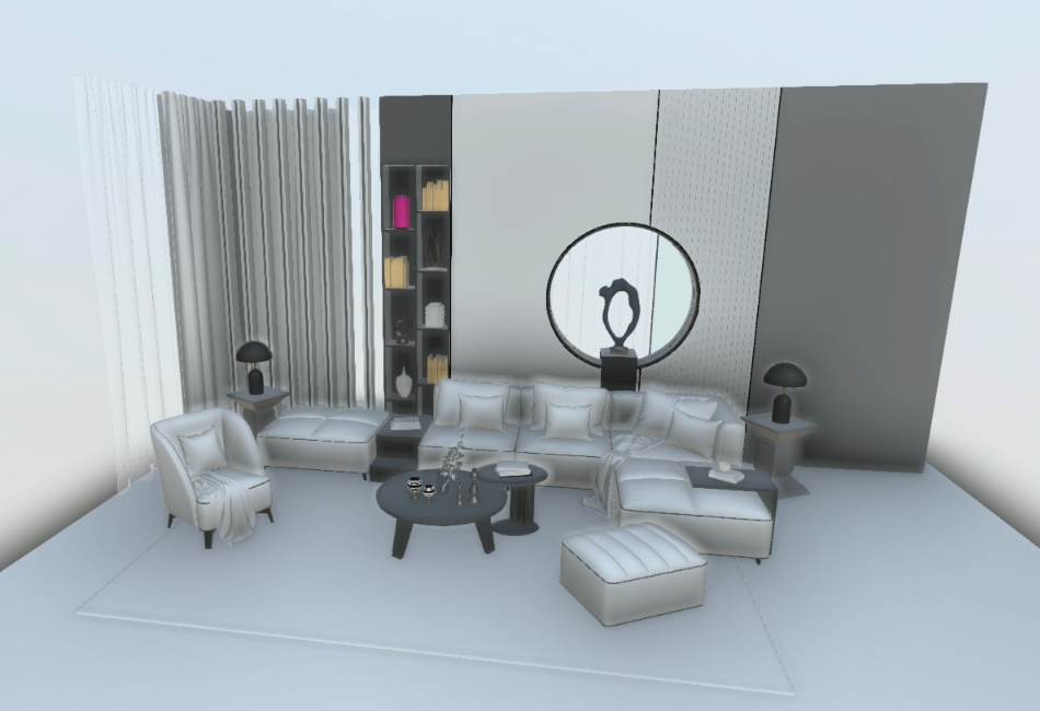 Sala de estar - design de interiores