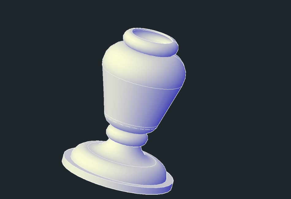 Vasija de cerámica 3D