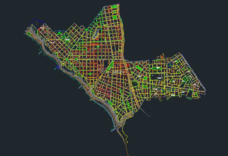 Plano del municipio de Miraflores 