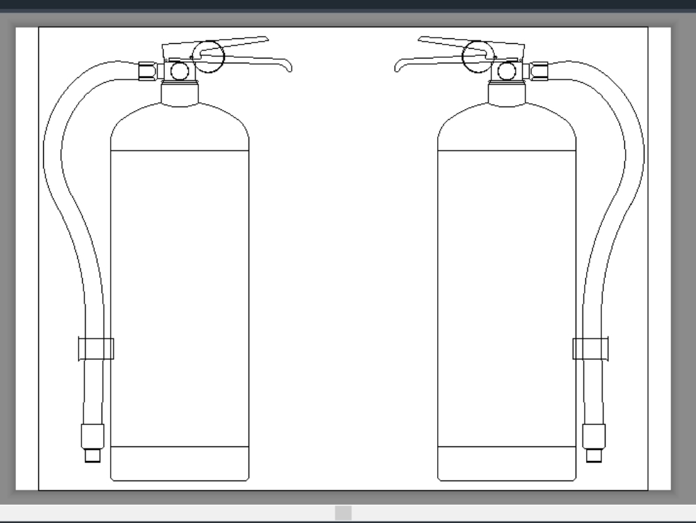 Fire extinguishers in AutoCAD | Download CAD free (46.31 KB) | Bibliocad