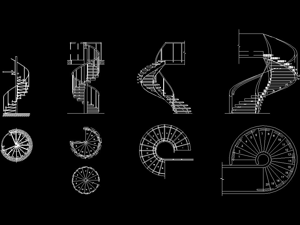 Escaleras espirales