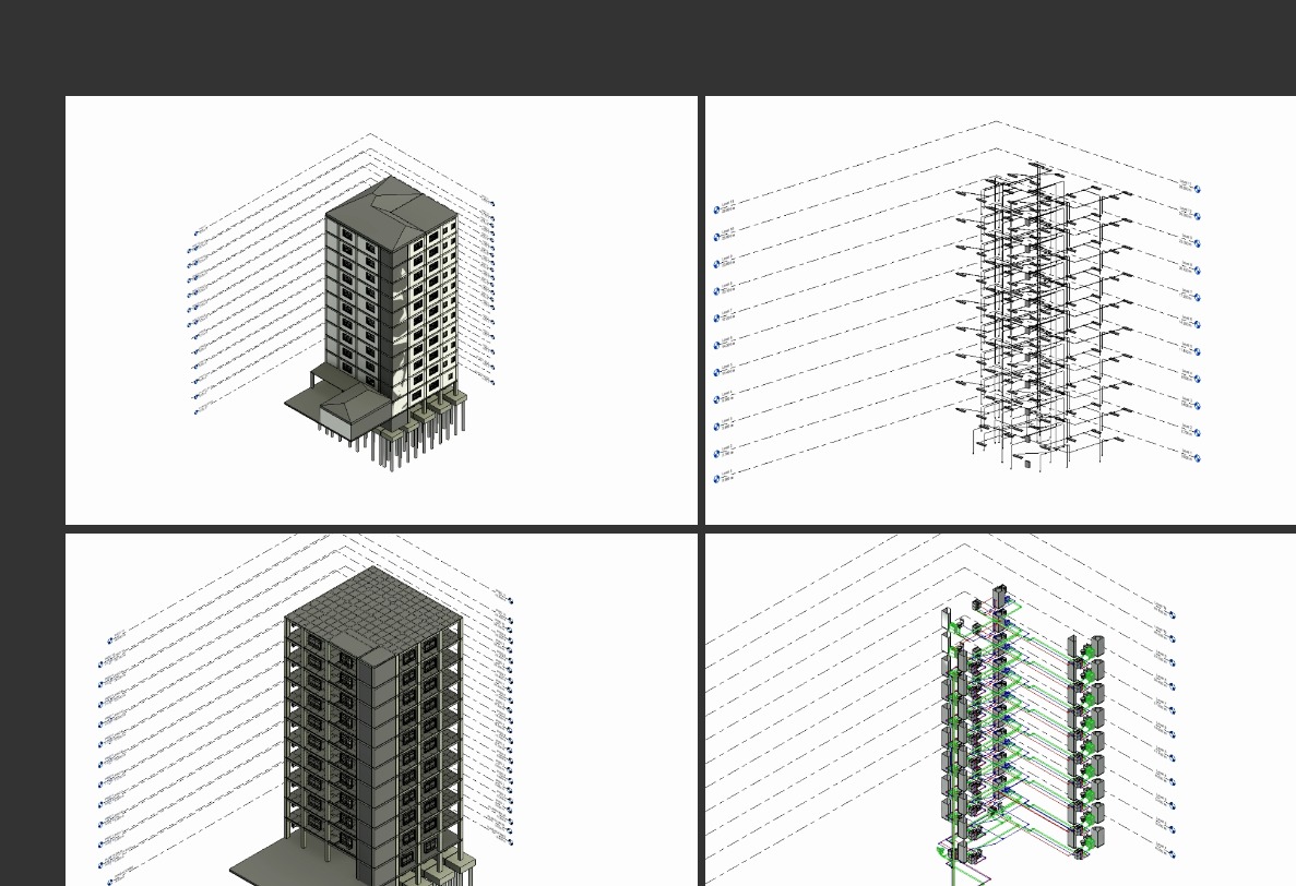 Edificio residencial 3D
