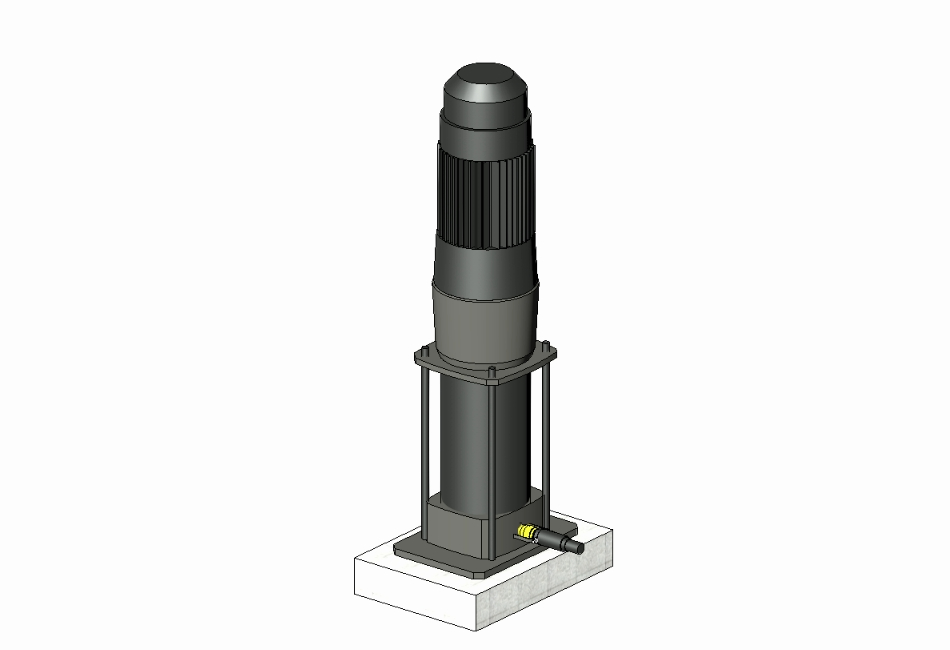 High pressure vertical multicell electric pump