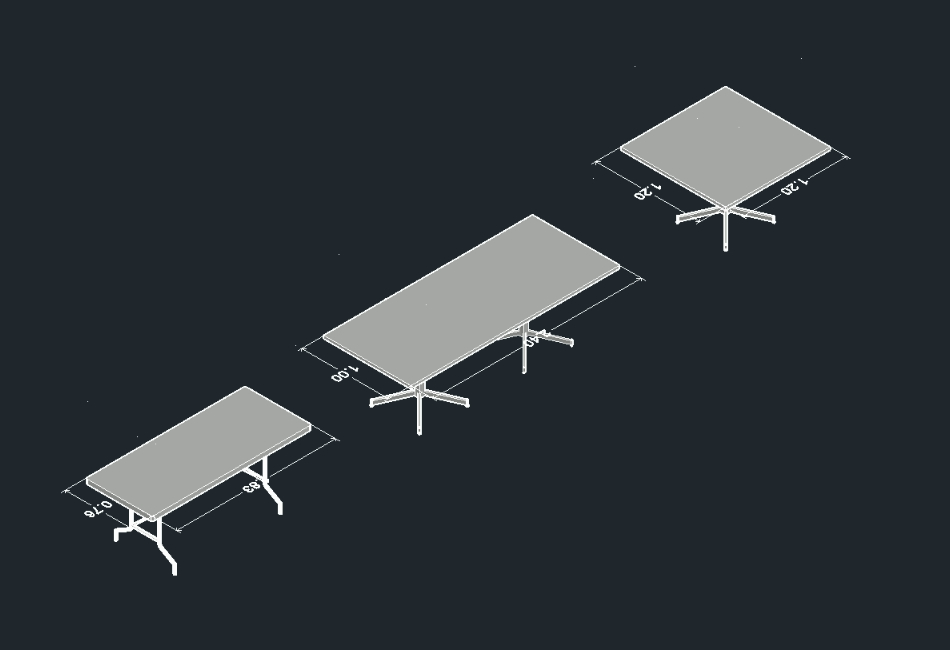 3d dining tables