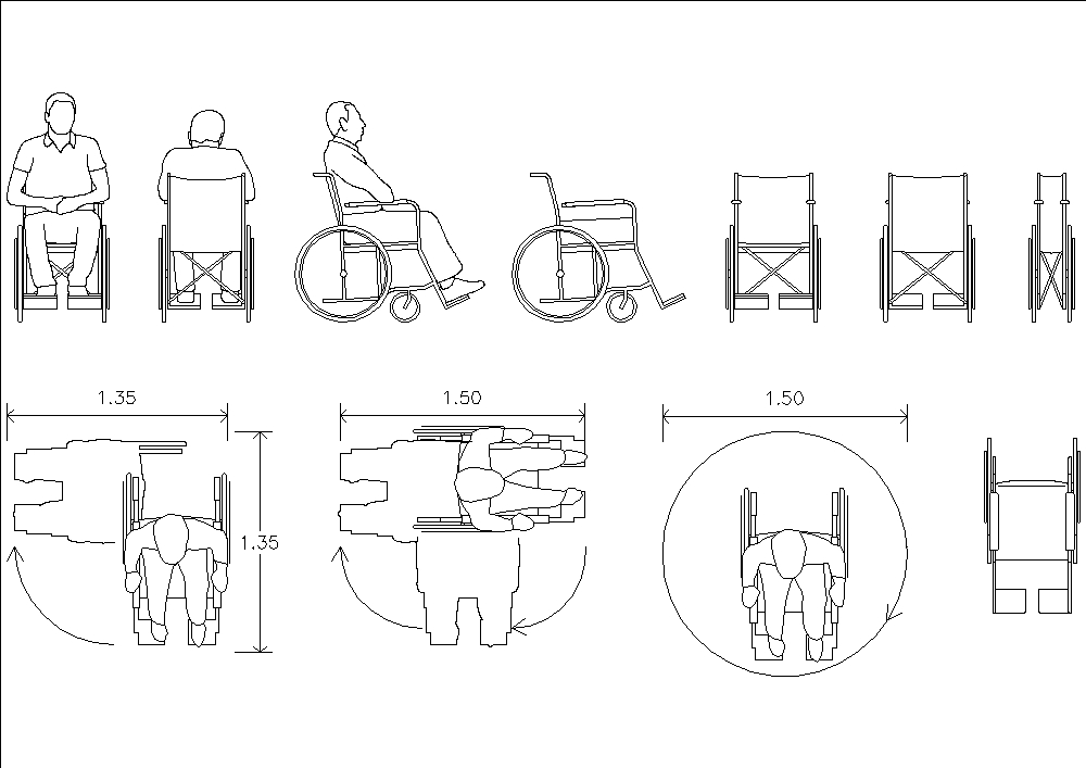 Silla de ruedas para discapacitados