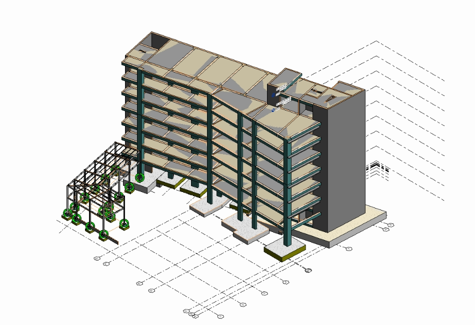 Multifamily building structural plans