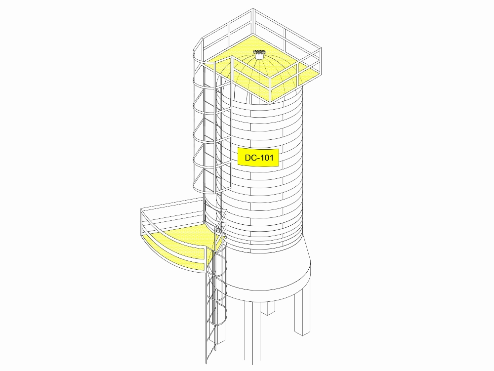 heater tower in refinery