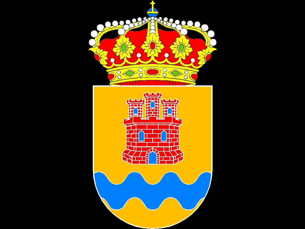 Wappen des Rathauses von Fuentidueña de Tajo