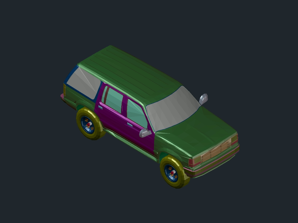 Camioneta Ford modèle 3D