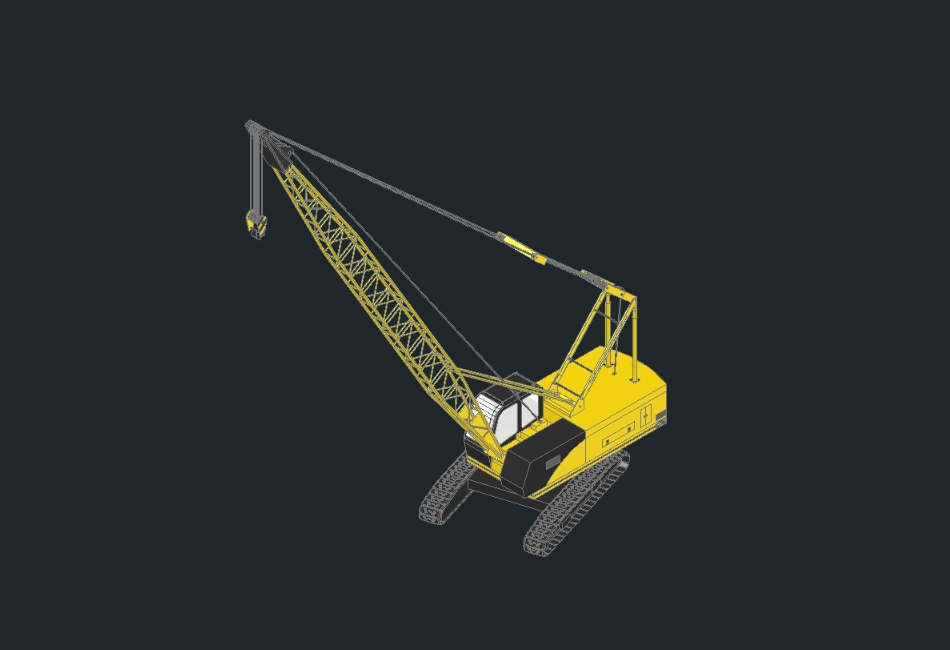 3d crane crawler 