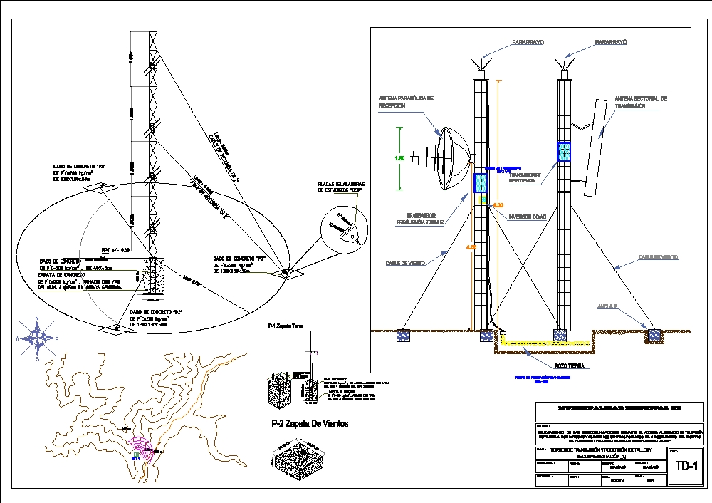 Torres de recepción antenas para conectividad
