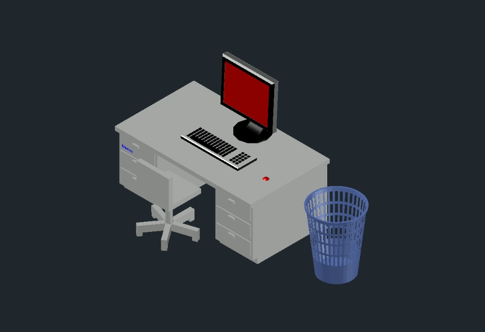 Conception de bureau en 3D  