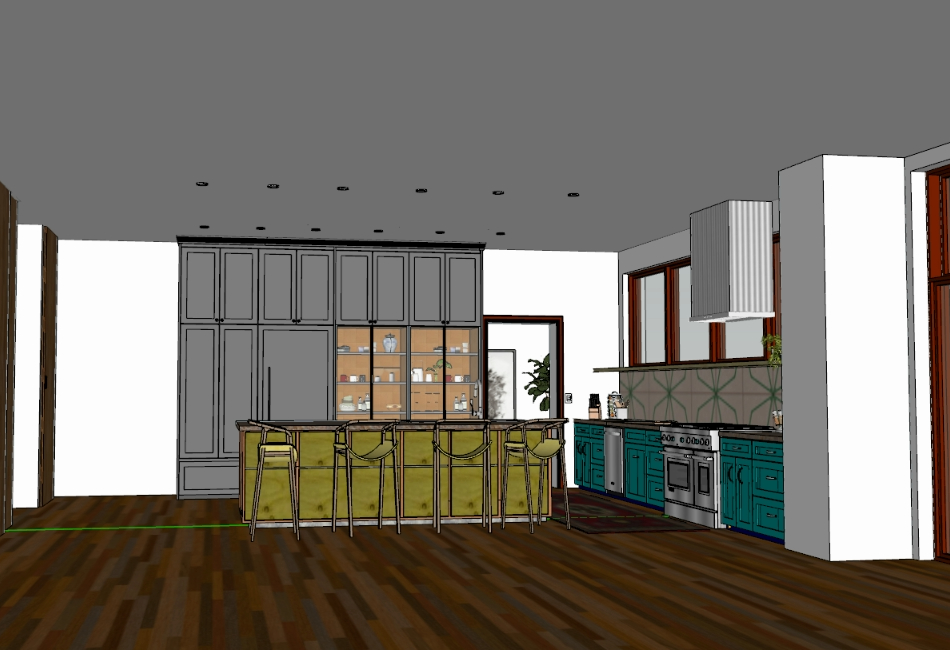 Kitchen in sketchup 3d modeling 