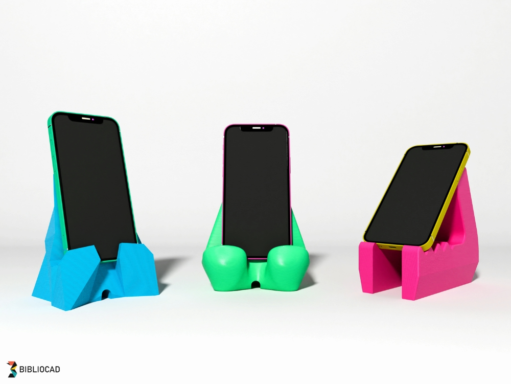 Multi-shaped cell phone stands