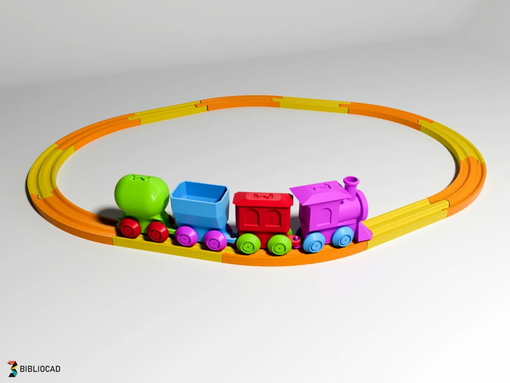 Train and track game for infants