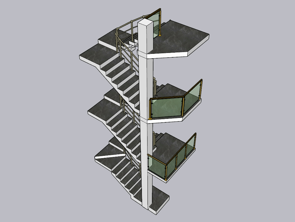 Escada de 3 níveis
