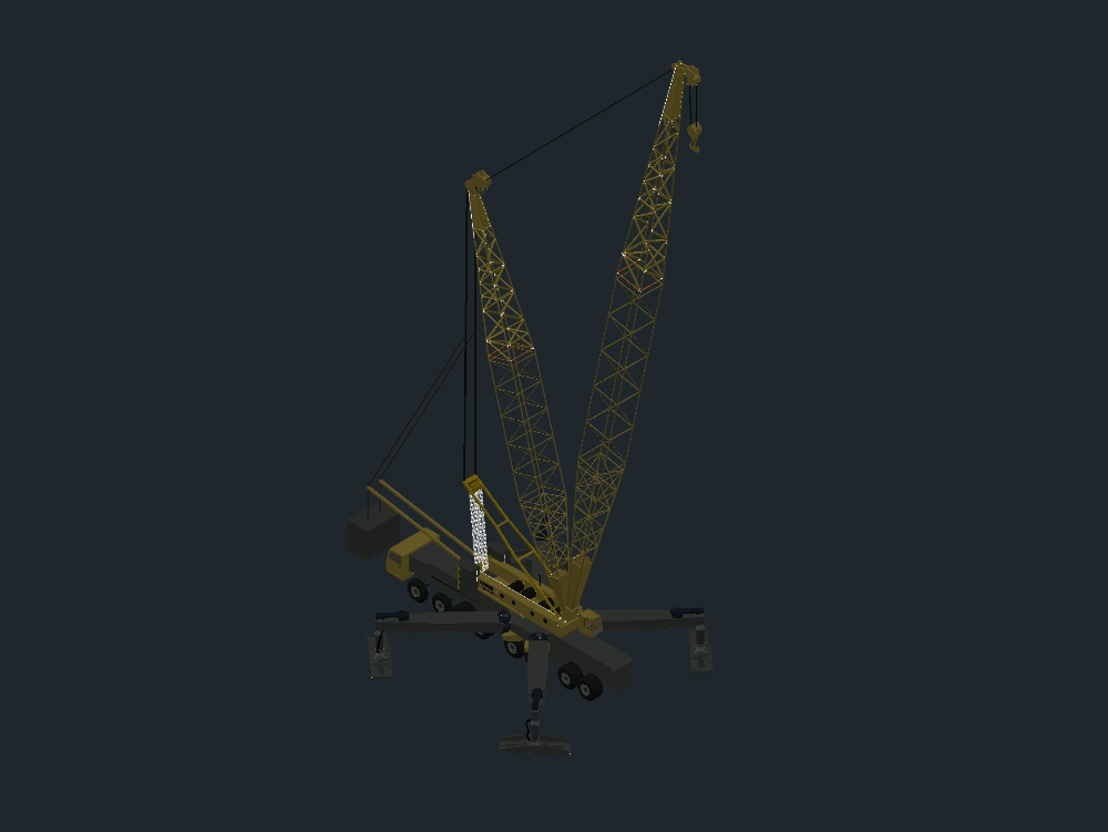 Grua; crane liebherr lg1550