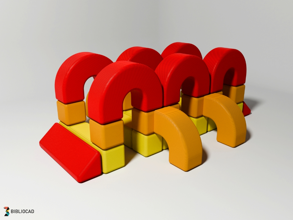 Ensemble de blocs empilables modulaires