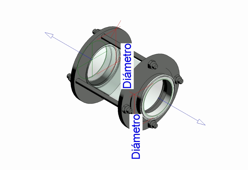 360° Spool Type Flow Sight Glass - Sanitary Connection