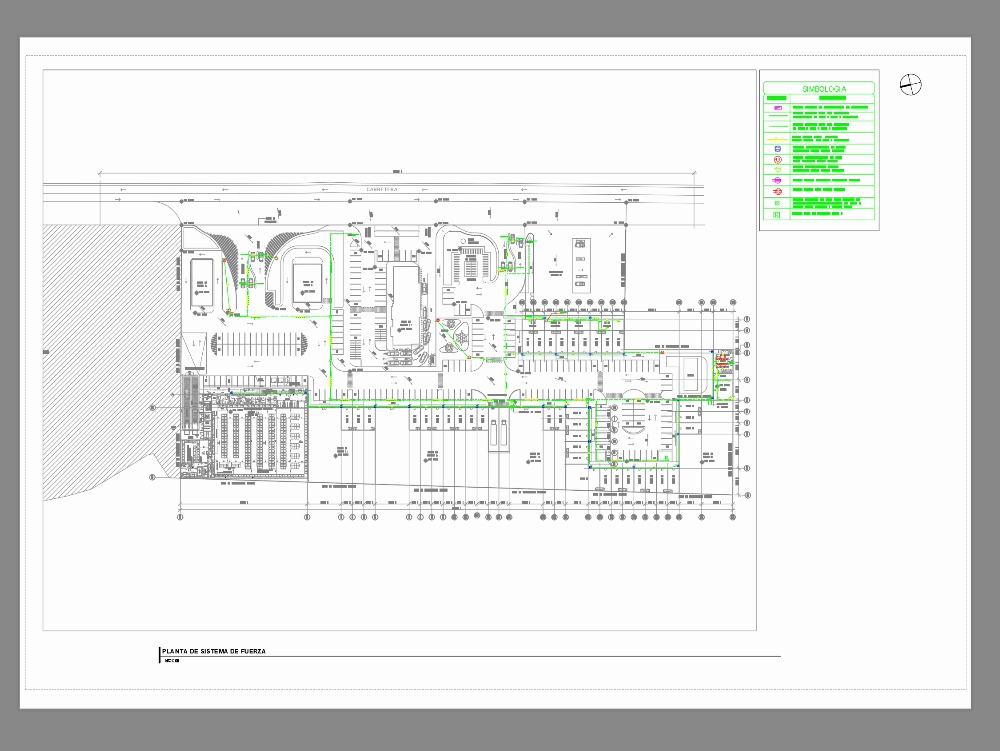 Electrical plans of real estate complex