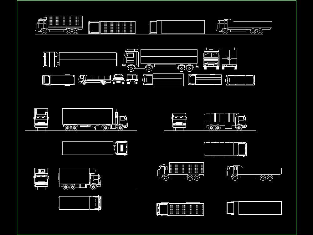 Trucks with trailer - trailer