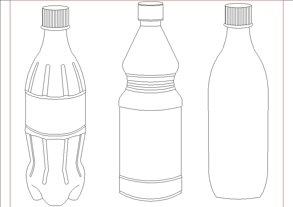 Des bouteilles en plastique