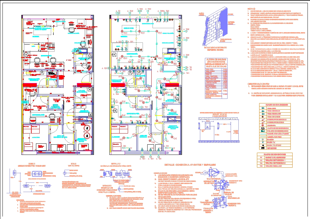 Plan électrique du laboratoire chimique